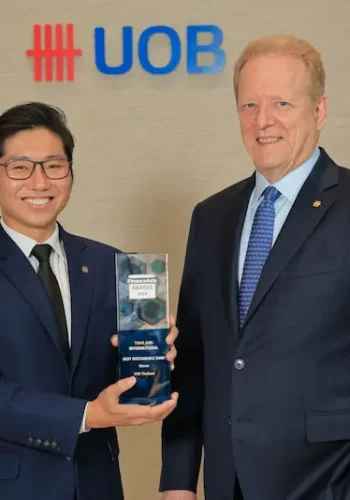 ยูโอบี ประเทศไทย รับรางวัล Best Sustainable Bank 2026 จาก FinanceAsia
